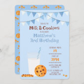Invitation Lait et cookies (Devant / Derrière)