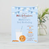 Invitation Lait et cookies (Debout devant)