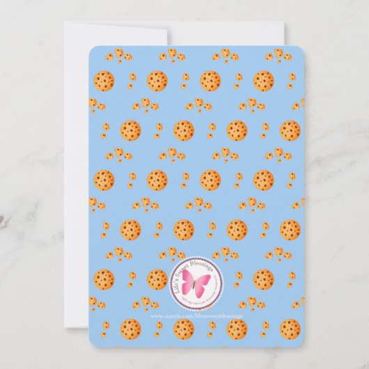 Invitation Lait et cookies (Dos)