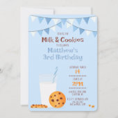 Invitation Lait et cookies (Devant)