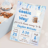 Invitation Lait Et Cookies Baby Boy Shoy Party