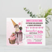 Invitation Lait extrême tremblements de terre glacé à la crèm (Debout devant)