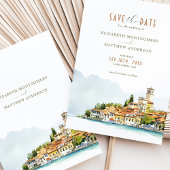 Invitation Lake Garda Italie Destination Enregistrer la date