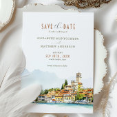 Invitation Lake Garda Italie Destination Enregistrer la date