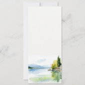Invitation Lake Geneva Switzerland Landscape Wedding Menu  (Dos)