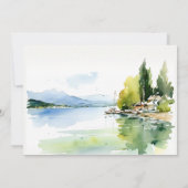 Invitation Lake Geneva Switzerland Scape Rehearsal Dinner (Dos)