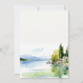 Invitation Lake Geneva Switzerland Watercolor Scape Wedding (Dos)