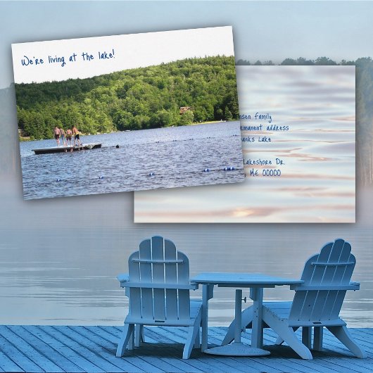 Invitation Lake House Nouvelle adresse photo
