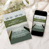 Invitation Lake Life - Lake Life Bateau Dock Bachelorette Par