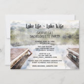 Invitation Lake Life - Lake Wife Bateau Dock Bachelorette Par (Devant)