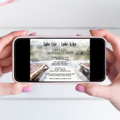 Invitation Lake Life - Lake Wife Bateau Dock Bachelorette Par