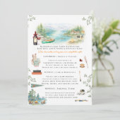 Invitation Lake Tahoe Bachelorette Weekend Itinerary  (Debout devant)