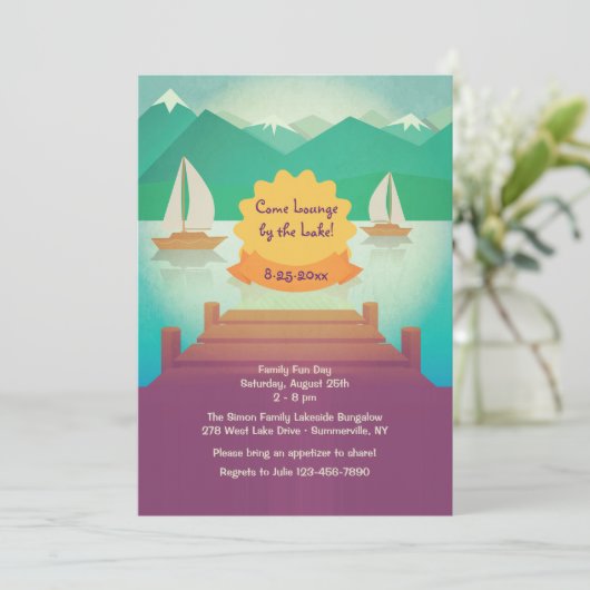 Invitation Lake View (Debout devant)