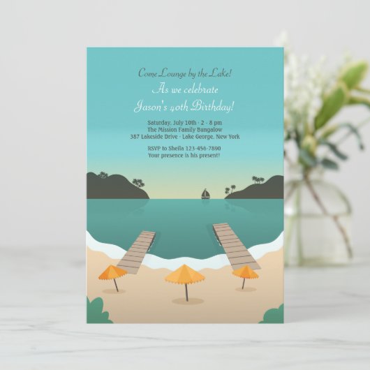 Invitation Lakeside (Debout devant)