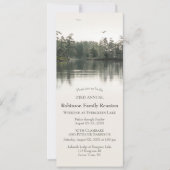 Invitation Lakeside Famille Réunion Camping Jamboree Barbecue (Devant)