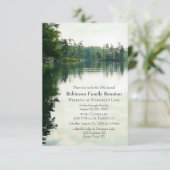 Invitation Lakeside Famille Réunion Camping Potluck Barbecue (Debout devant)