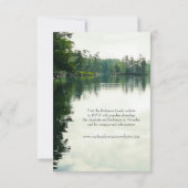 Invitation Lakeside Famille Réunion Camping Potluck Barbecue (Dos)