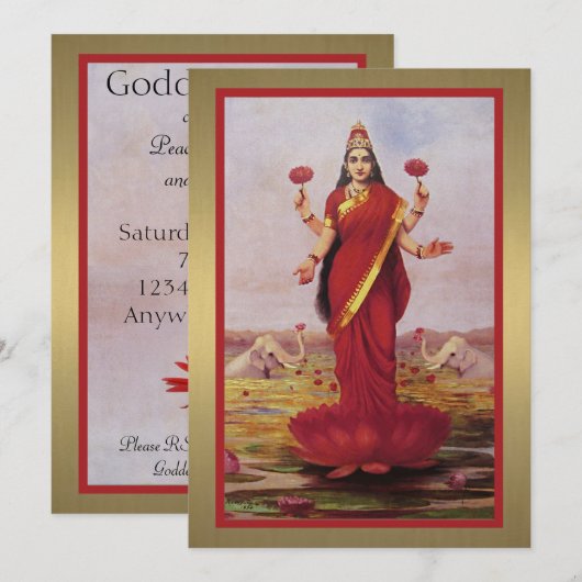 Invitation Lakshmi 1896 (Devant / Derrière)