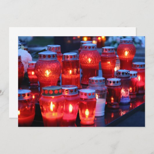 Invitation L'allumage des bougies (Devant / Derrière)