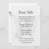 Invitation L'alphabet d'ange ce dernier initial s'envole le (Devant / Derrière)