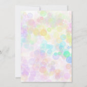 Invitation Lama amusant, anniversaire de enfant coloré (Dos)