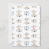 Invitation Lambe rose bleu Sexe Neutre Révélation (Dos)