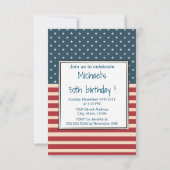 Invitation L'Américain tient le premier rôle l'invitation (Dos)