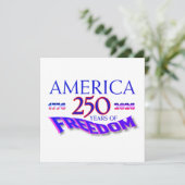 Invitation L'Amérique 250 Ans de Liberté (Debout devant)