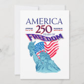 INVITATION L'AMÉRIQUE 250 ANS DE LIBERTÉ (Devant)