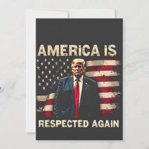Invitation L'Amérique est de nouveau respectée Trump USA 4 ju
