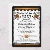 Invitation L'Âmes de l'Union Blanche Orange Noir S'ENSEMBLE A (Dos)