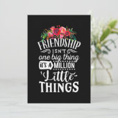 Invitation L'amitié est une chose de million de petites chose (Debout devant)