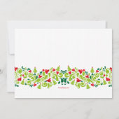 Invitation L'Amour à l'invitation de Noël (Dos)