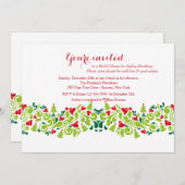 Invitation L'Amour à l'invitation de Noël (Devant / Derrière)