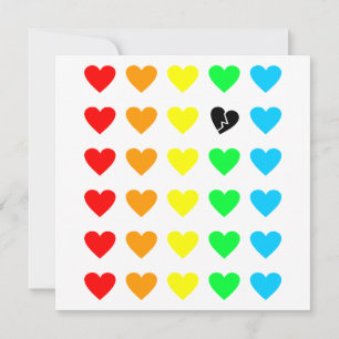 Invitation l'amour arc-en-ciel