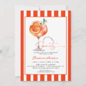 Invitation L'Amour Au Premier Spritz Brise Fête des mariées O (Devant)