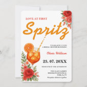 Invitation L'amour au premier Spritz | Réception de mariage m (Devant)