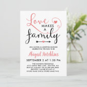 Invitation L'Amour Blanc Du Corail Fait Une Douche D'Adoption (Debout devant)