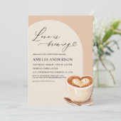 Invitation L'amour brasse Arch Café Fête des mariées (Debout devant)