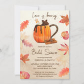 Invitation L'amour brasse automne nuptiale douche (Devant)