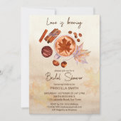 Invitation L'amour brasse automne nuptiale douche (Devant)