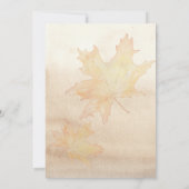 Invitation L'amour brasse automne nuptiale douche (Dos)