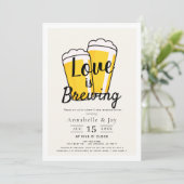 Invitation L'amour brasse Bière BBQ Rehearsal Diner (Debout devant)