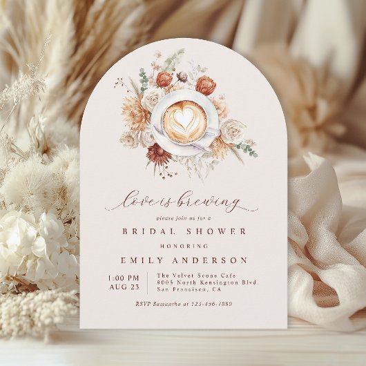 Invitation L'amour brasse Boho Rustique Fête des mariées flor