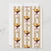 Invitation L'amour brasse Bow Espresso Fête des mariées de ca (Dos)