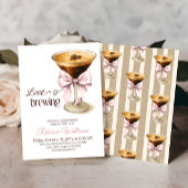 Invitation L'amour brasse Bow Espresso Fête des mariées de ca