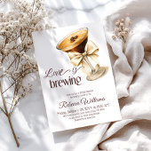 Invitation L'amour brasse Bow Espresso Martini Fête des marié