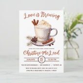 Invitation L'amour brasse, cacao chaud, Café, Fête des mariée (Debout devant)