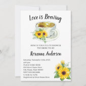 Invitation L'amour brasse des tournesols Fête des mariées de (Devant)