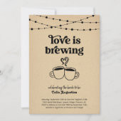 Invitation L'amour brasse du café Couples de thé / Fête des m (Devant)